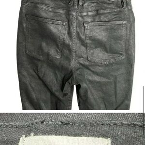 New Good American High Rise painted Black Jeans